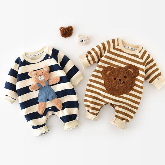 Macacão Bebê #Inverno - Bear Classic - 3M até 24M - #100%Algodão - Mãe Compra De Mãe