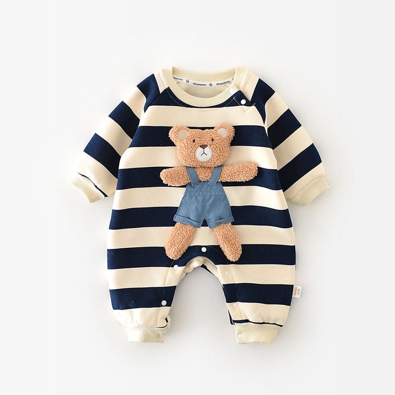 Macacão Bebê #Inverno - Bear Classic - 3M até 24M - #100%Algodão - Mãe Compra De Mãe