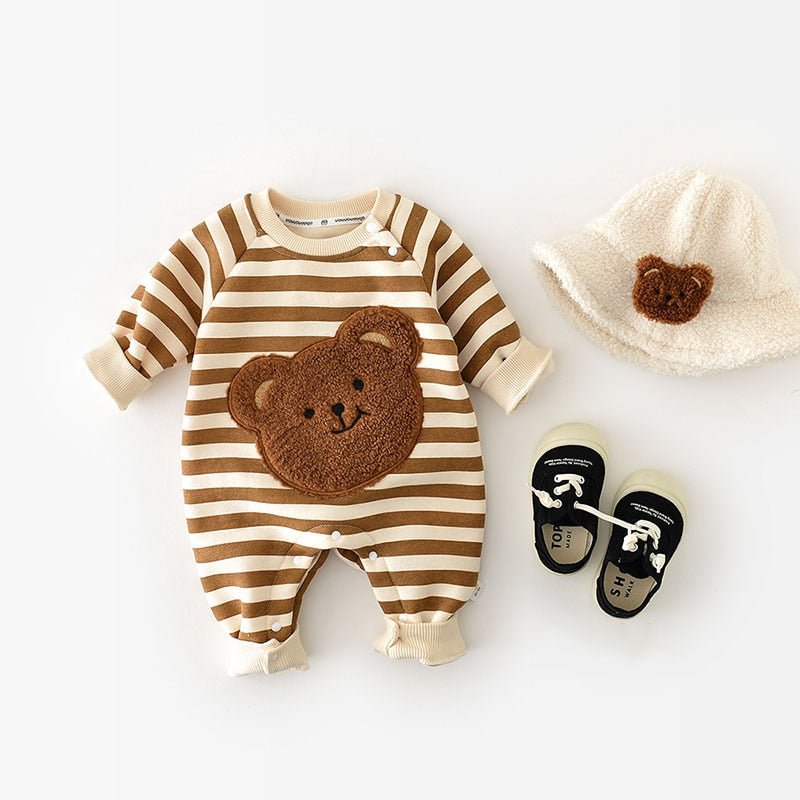 Macacão Bebê #Inverno - Bear Classic - 3M até 24M - #100%Algodão - Mãe Compra De Mãe