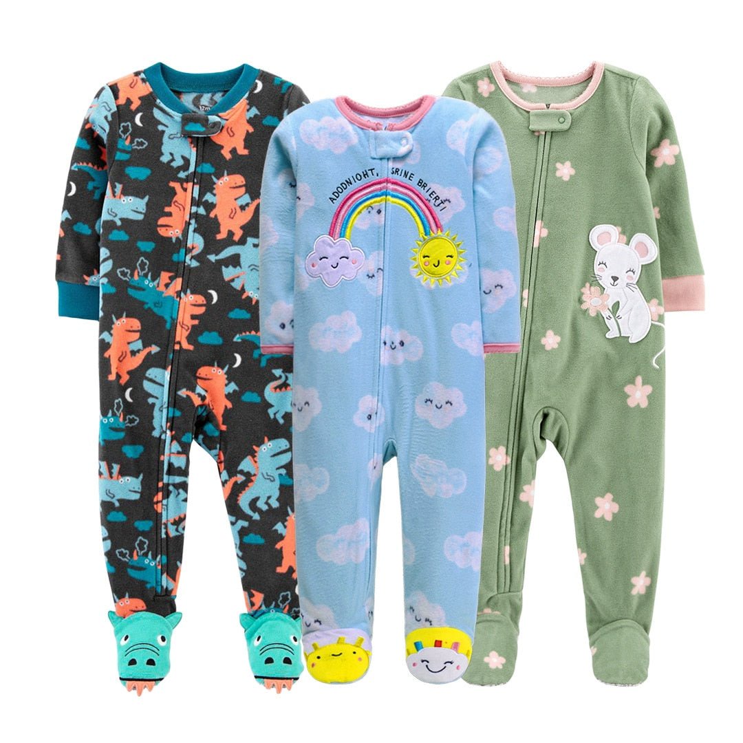 Macacão Pijama Bebê Fleece | Tam: 1-12 meses - Mãe Compra De Mãe