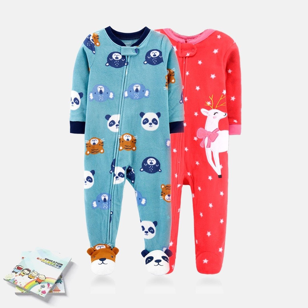 Macacão Pijama Bebê Fleece | Tam: 1-12 meses - Mãe Compra De Mãe