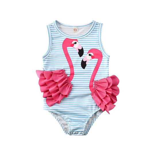 Maiô Infantil Flamingo - Tam 6 Meses a 4 Anos - Mãe Compra De Mãe