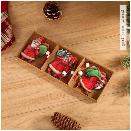 #NATAL Kit Enfeites para Árvores de Natal - Mãe Compra De Mãe