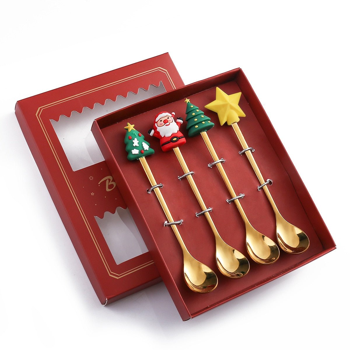 #NATAL Kit Talheres Tema Natal - Kits com 2, 4 ou 6 Peças - Mãe Compra De Mãe