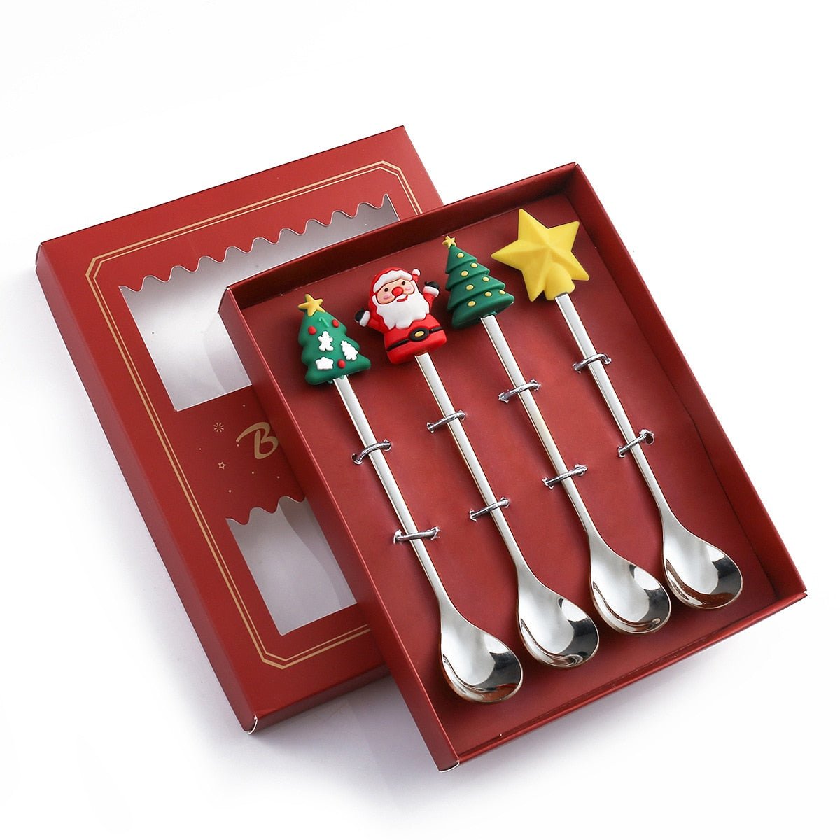 #NATAL Kit Talheres Tema Natal - Kits com 2, 4 ou 6 Peças - Mãe Compra De Mãe