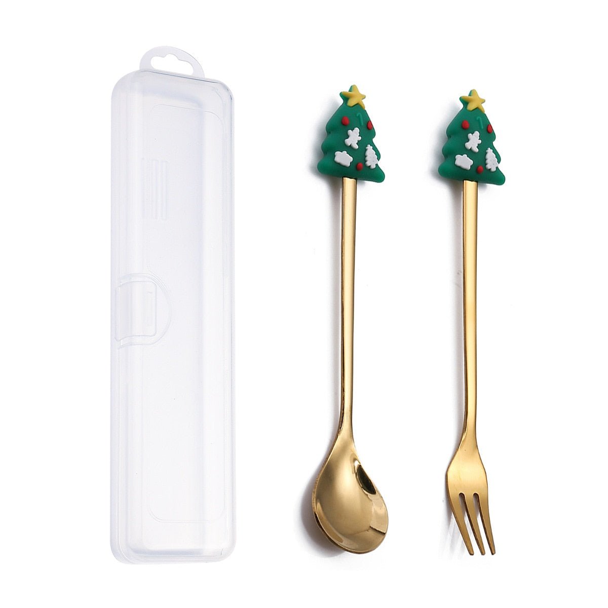 #NATAL Kit Talheres Tema Natal - Kits com 2, 4 ou 6 Peças - Mãe Compra De Mãe