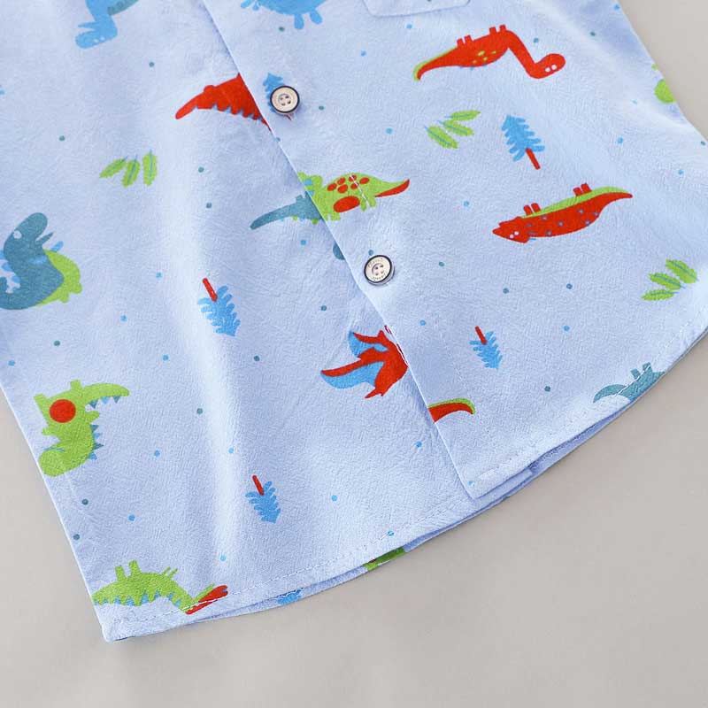 #NEW Cj. Camisa e Bermuda Dino #MãeDeMenino Tam: RN-3 anos - Mãe Compra De Mãe