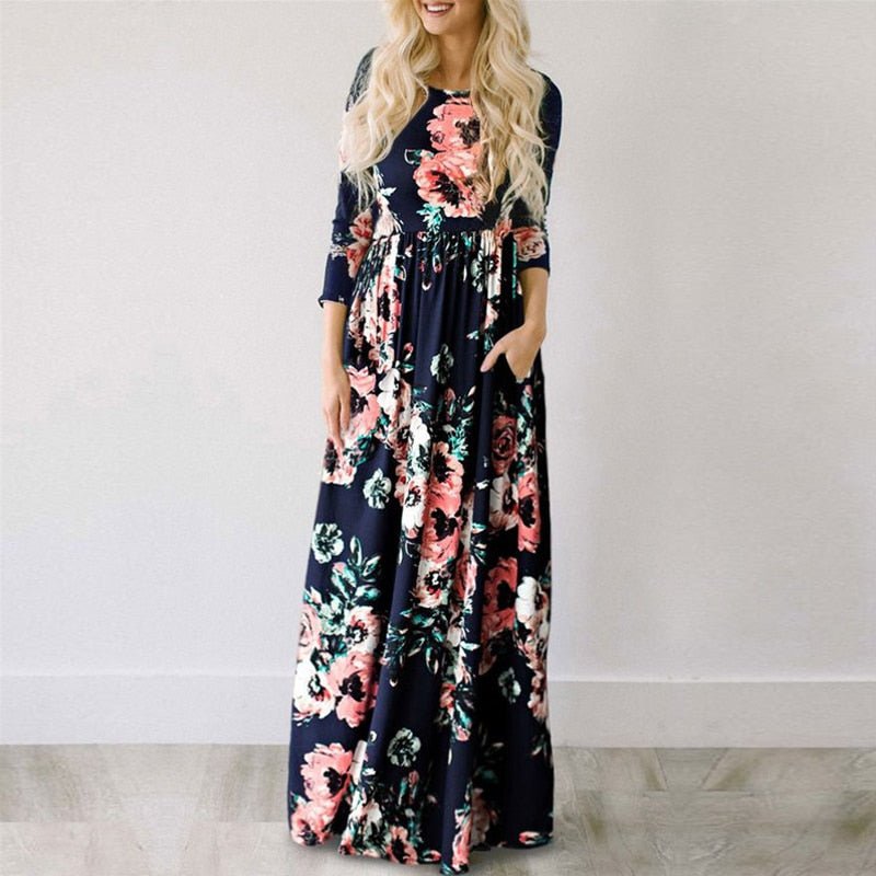 #ParaNósMÃES Vestido Longo Floral #SALE - Mãe Compra De Mãe