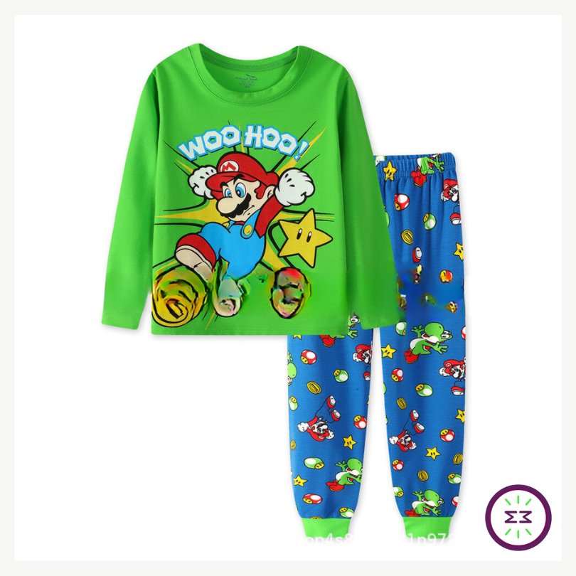 Pijama Infantil Manga Longa Super Mario Bros - Mãe Compra De Mãe