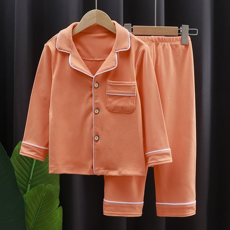 Pijama Longo Infantil Flanela Abotoado | Estilo Americano #Unissex | Tam 2-10 anos - Mãe Compra De Mãe