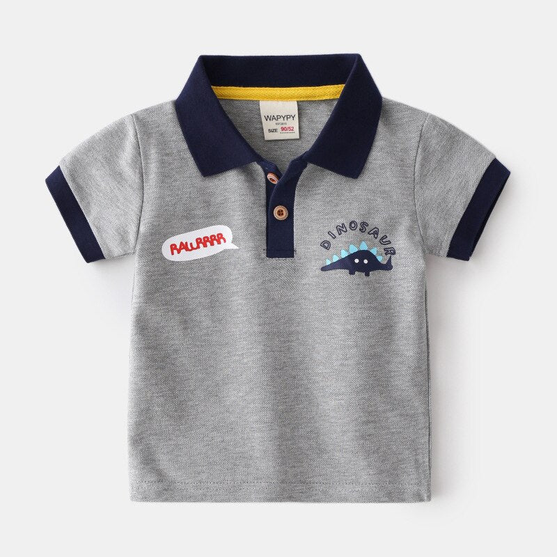 Polo Infantil (1-6 anos) #dino - Mãe Compra De Mãe