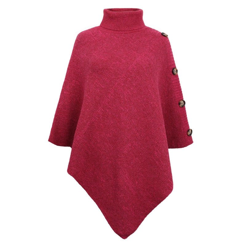 Poncho Feminino Gola Alta - Mãe Compra De Mãe