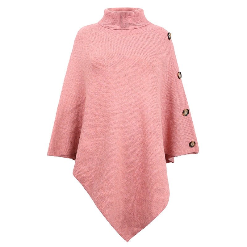 Poncho Feminino Gola Alta - Mãe Compra De Mãe