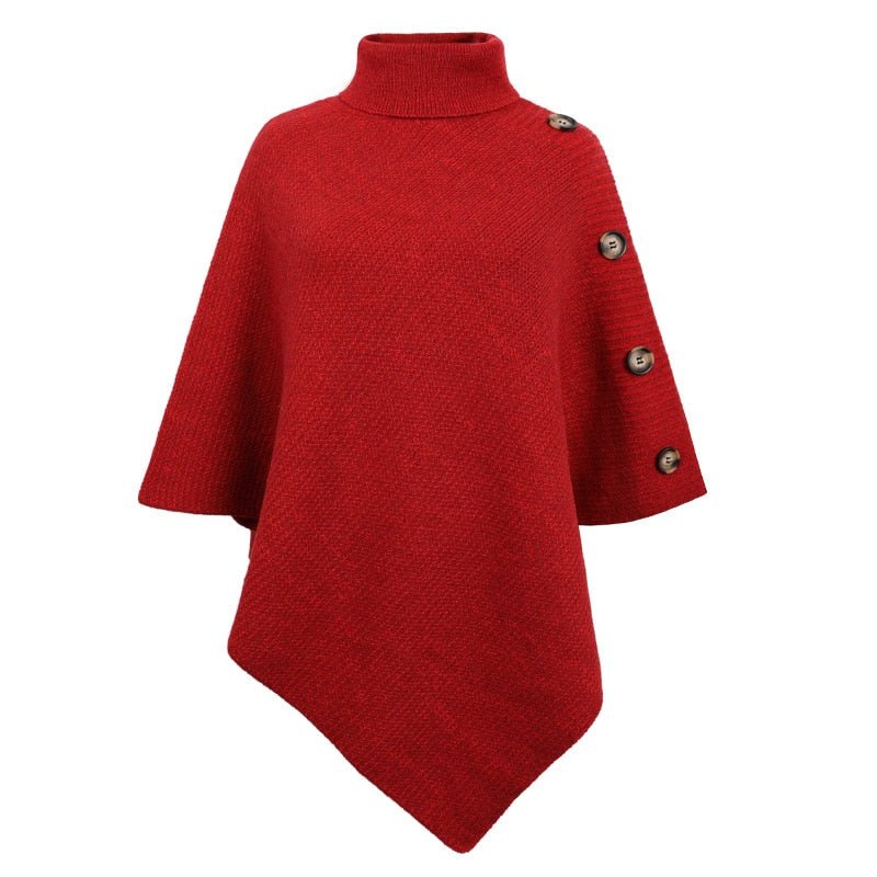 Poncho Feminino Gola Alta - Mãe Compra De Mãe