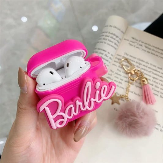 Porta AirPods de Silicone Barbie - Mãe Compra De Mãe