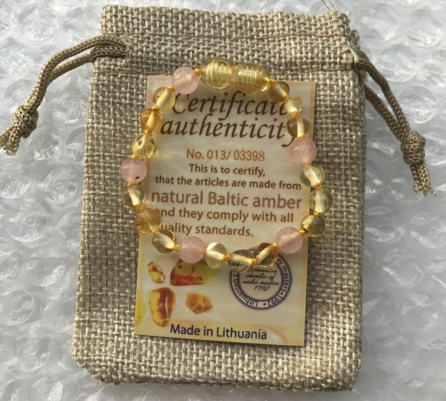 Pulseira de Âmbar para Bebê - Mãe Compra De Mãe