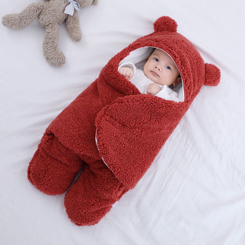 Saco de Dormir Bebê com Capuz #Inverno - Mãe Compra De Mãe