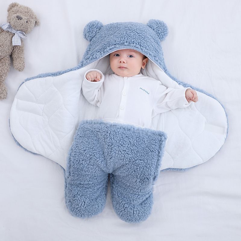 Saco de Dormir Bebê com Capuz #Inverno - Mãe Compra De Mãe