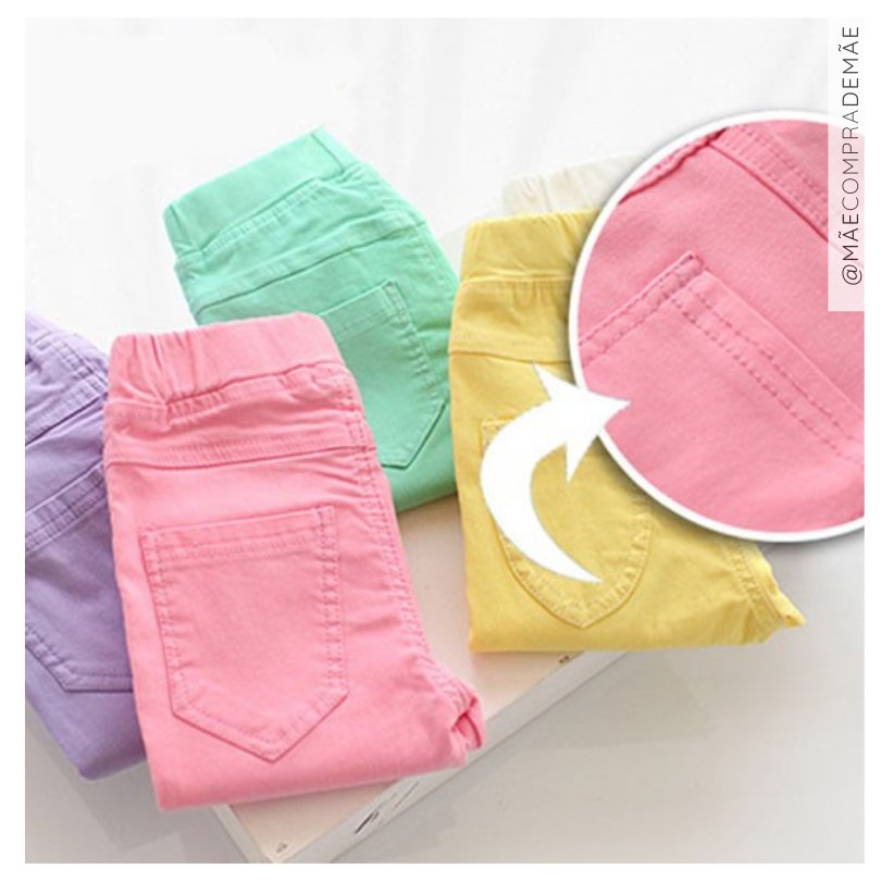 #SALE Calça Infantil Meninas Candy Color #Skinny Tam: 2-11 anos - Mãe Compra De Mãe