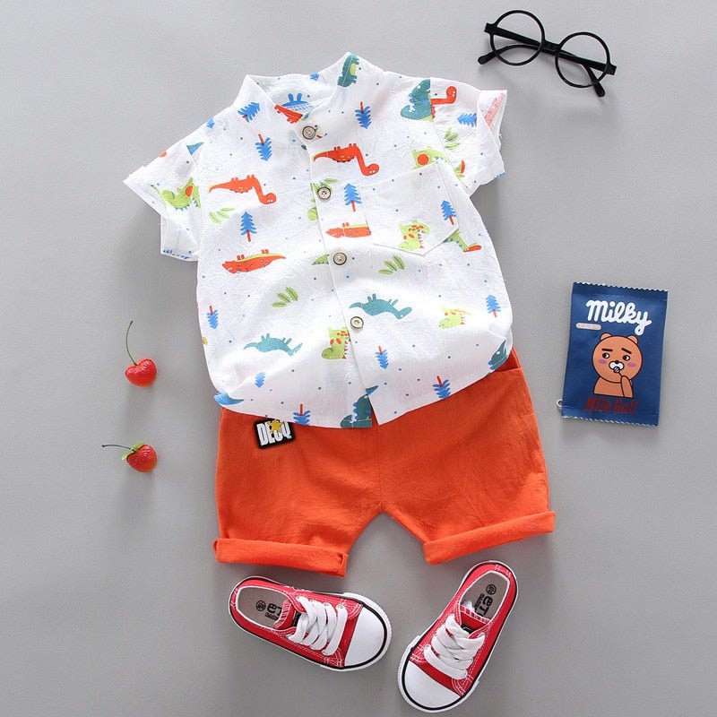 #SALE Cj. Camisa e Bermuda #BebêMenino Lucas com Frete Grátis para todo Brasil | por Apenas R$ 89.99! Compre Agora em Mãe Compra De Mãe