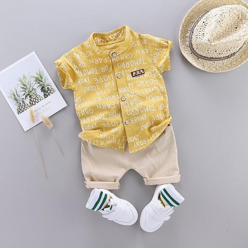 #SALE Cj. Camisa e Bermuda #BebêMenino Lucas com Frete Grátis para todo Brasil | por Apenas R$ 89.99! Compre Agora em Mãe Compra De Mãe