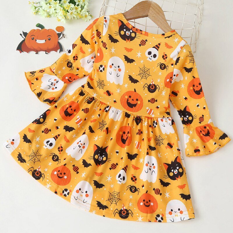 #SALE Vestido Infantil Halloween - Tam 12M a 5 Anos