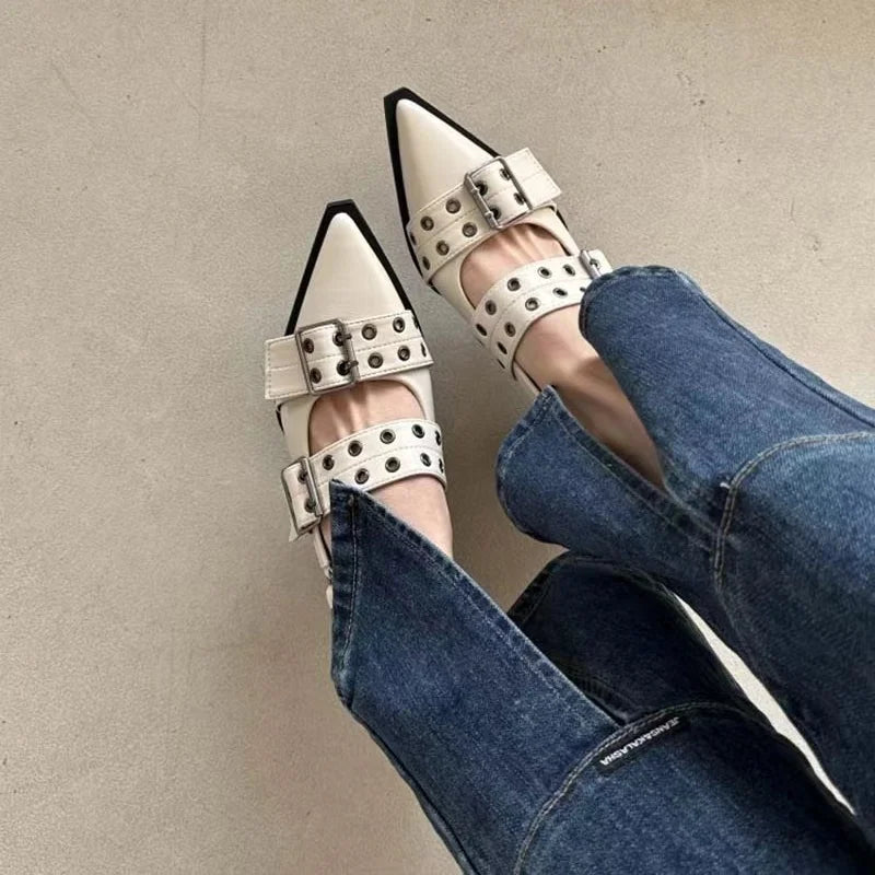 Sapato Feminino Slingback Bico Fino - Mãe Compra De Mãe