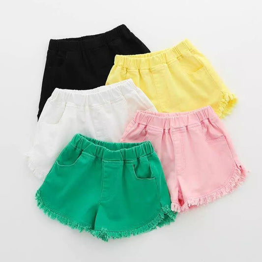 Shorts Infantil Meninas #CandyColor | Tam: 3-13 anos - Mãe Compra De Mãe