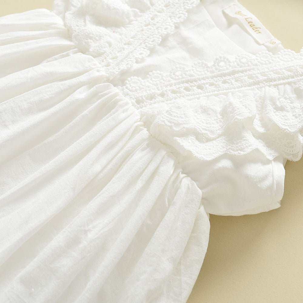 Vestido Branco de Renda Princesa #Verão Tam 18m - 7 anos - Mãe Compra De Mãe