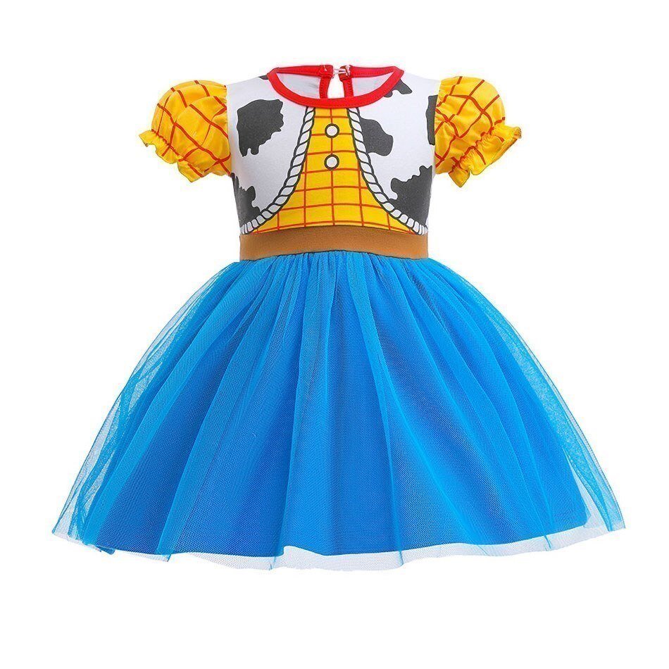 Vestido Fantasia Princesas Rapunzel, Bela, Elza, Branca de Neve e Mais! - Mãe Compra De Mãe