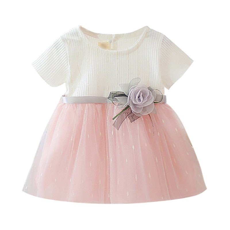 Vestido #Flor de Algodão | 6m-4anos - Mãe Compra De Mãe