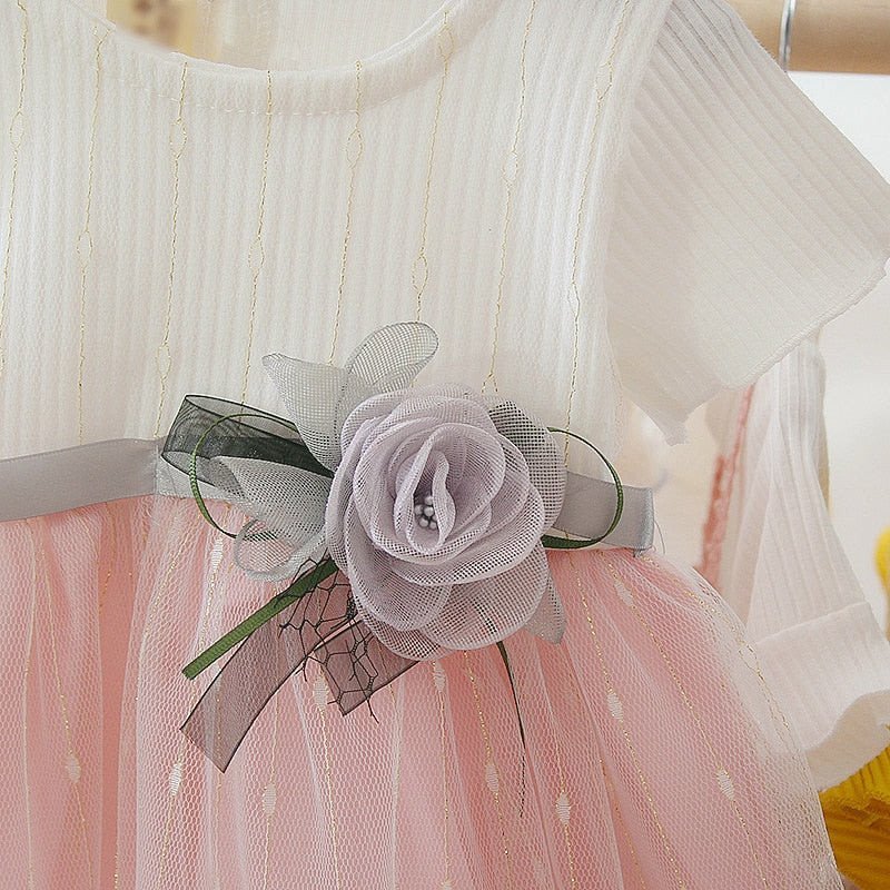 Vestido #Flor de Algodão | 6m-4anos - Mãe Compra De Mãe