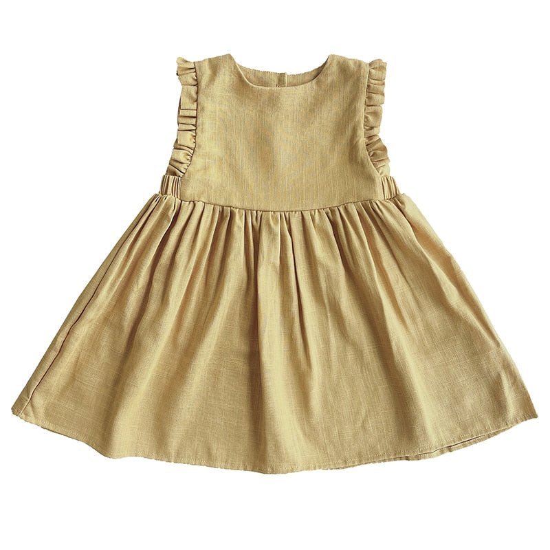 Vestido Girassol em Linho #PrimaveraVerão - Mãe Compra De Mãe