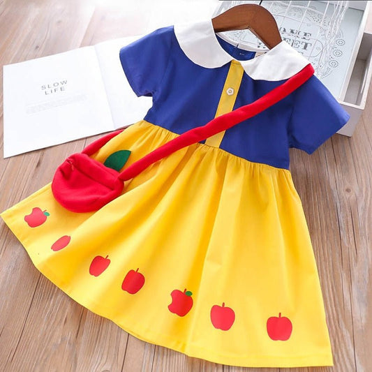 Vestido Infantil Branca de Neve - Tam: 2 a 6 Anos - Mãe Compra De Mãe