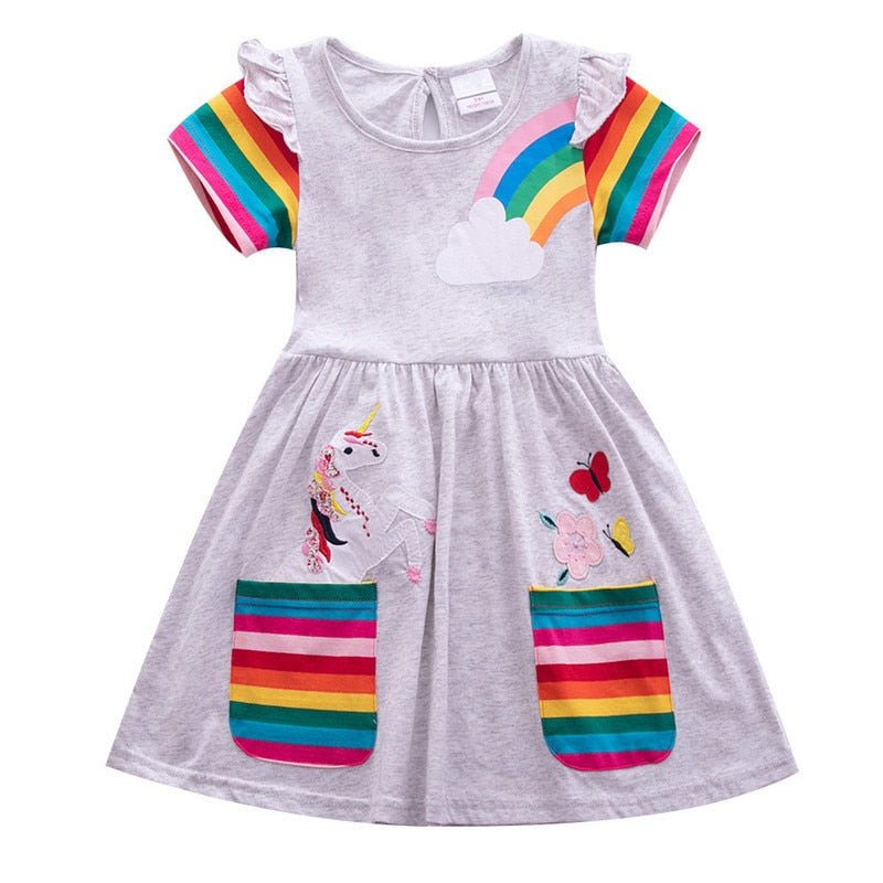 Vestido Infantil Colors - Tam 3 a 8 Anos - Mãe Compra De Mãe