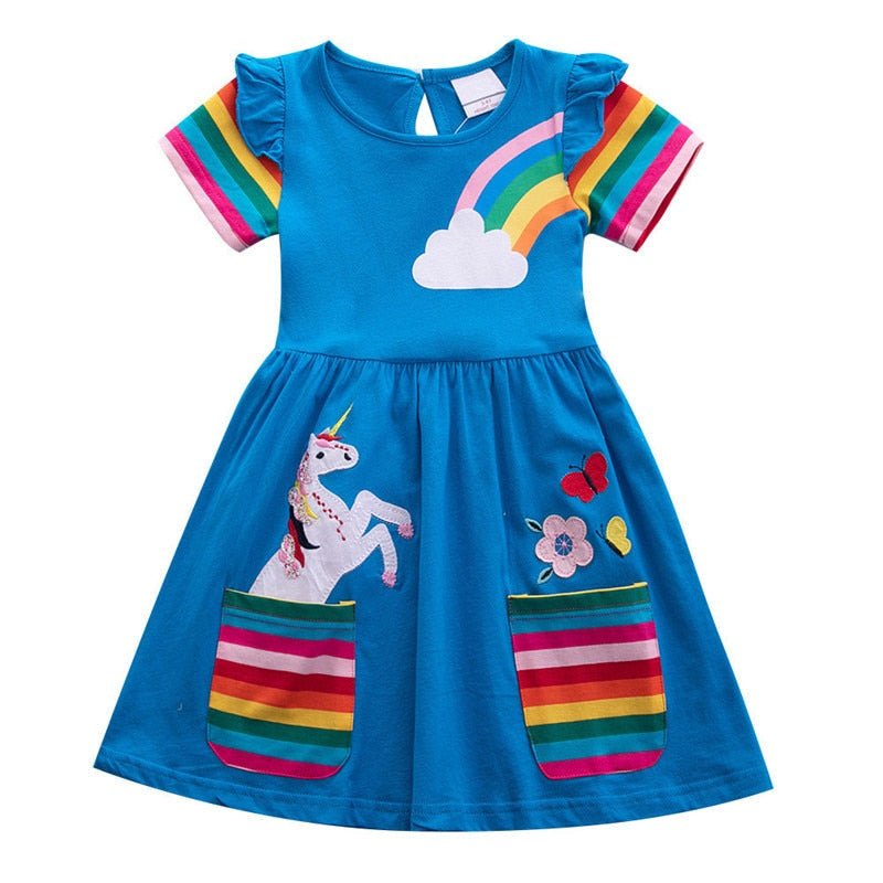 Vestido Infantil Colors - Tam 3 a 8 Anos - Mãe Compra De Mãe