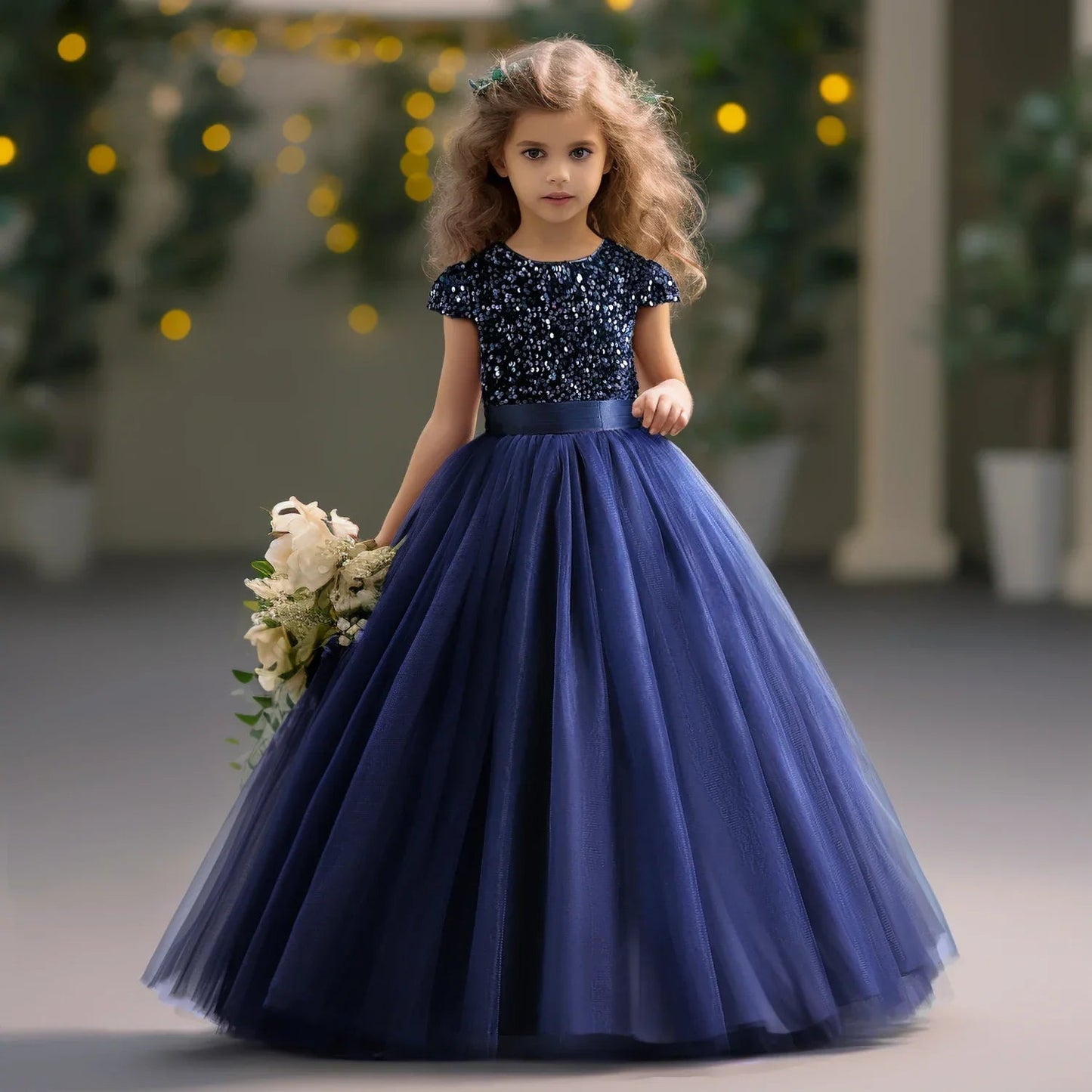 Vestido Infantil Longo de Festa Julietta - Tam 5 a 14 Anos - Mãe Compra De Mãe