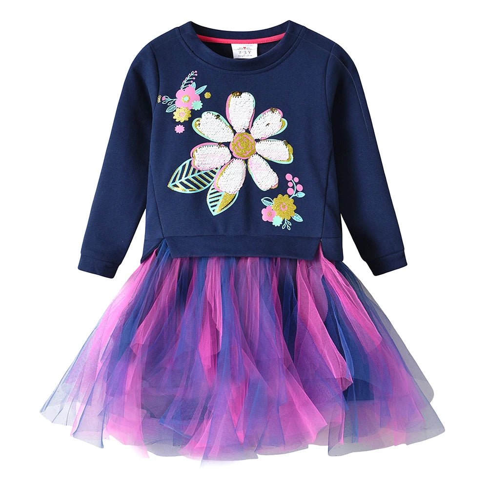 Vestido Infantil 🌼Margarida | Manga Longa | Tam: 2-8 anos - Mãe Compra De Mãe