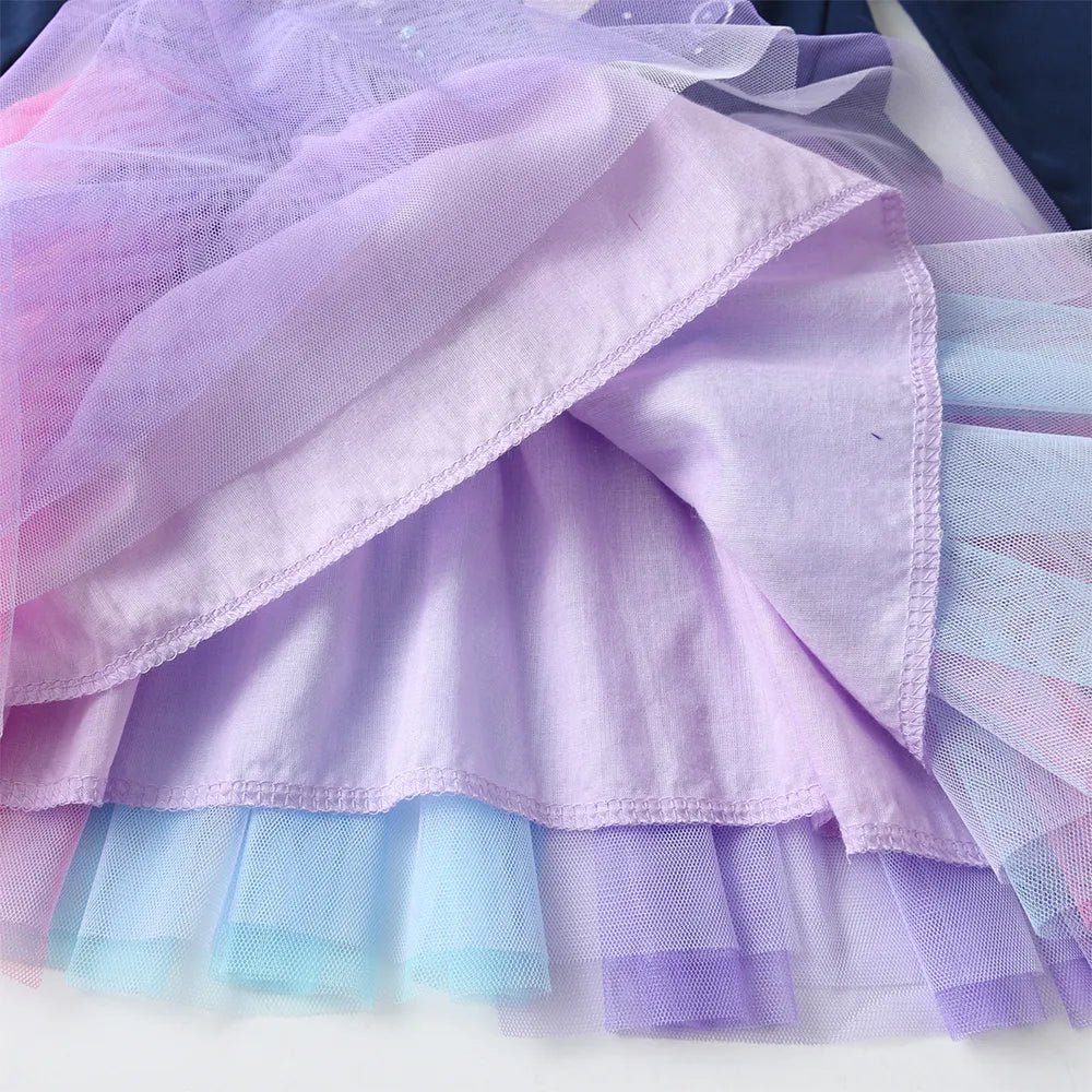 Vestido Sereia Tutu Colors - Tam 3 a 12 Anos - Mãe Compra De Mãe