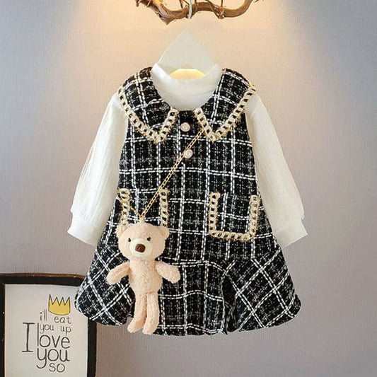 Vestido Xadrez Escocês #Outono #Inverno Tam 1-7 anos - Mãe Compra De Mãe